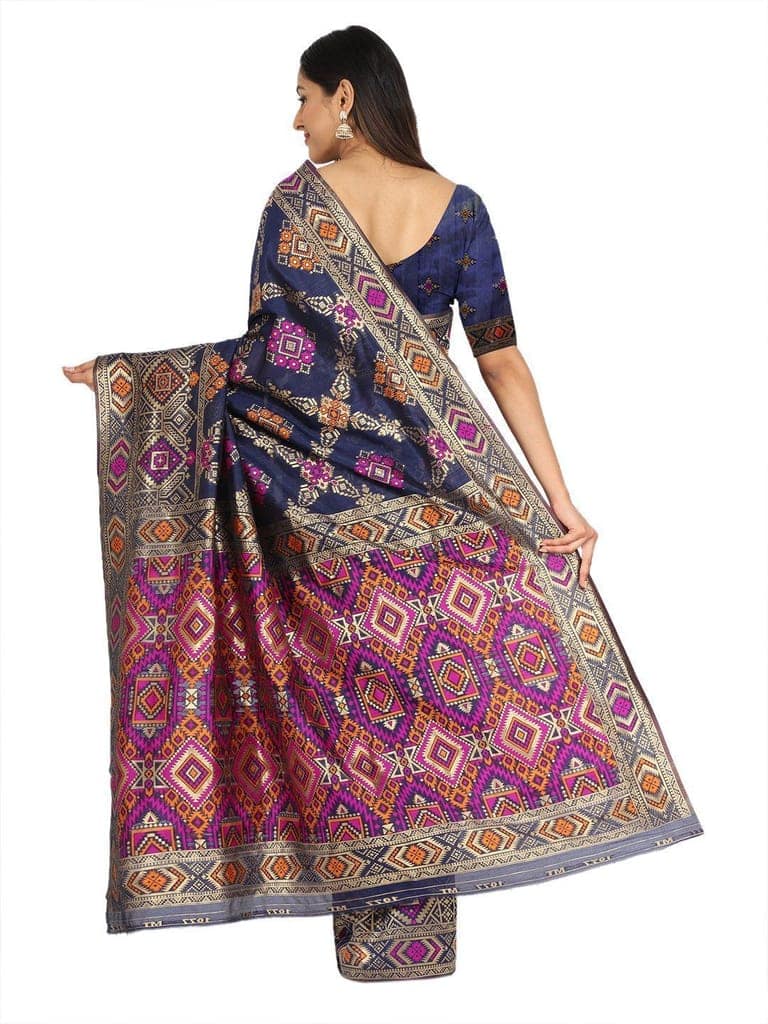Women's Patola Woven Design Art Silk Saree view 2