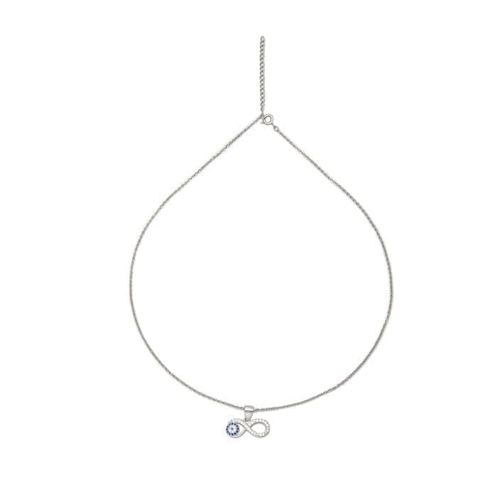 Silver Infinity Eye Necklace view 5