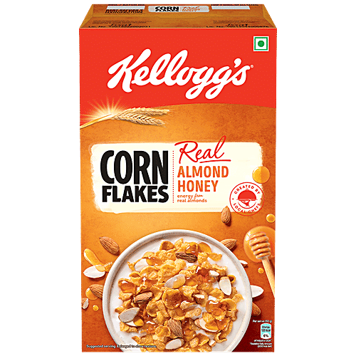 Kelloggs Corn Flakes With Real Almond & Honey, 650 g