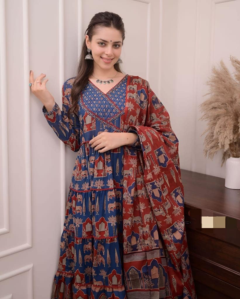 Anarkali Ready to wear indian salwar kameez Dupatta for women cotton designer pakistani dresses Festival 3 piece view 7