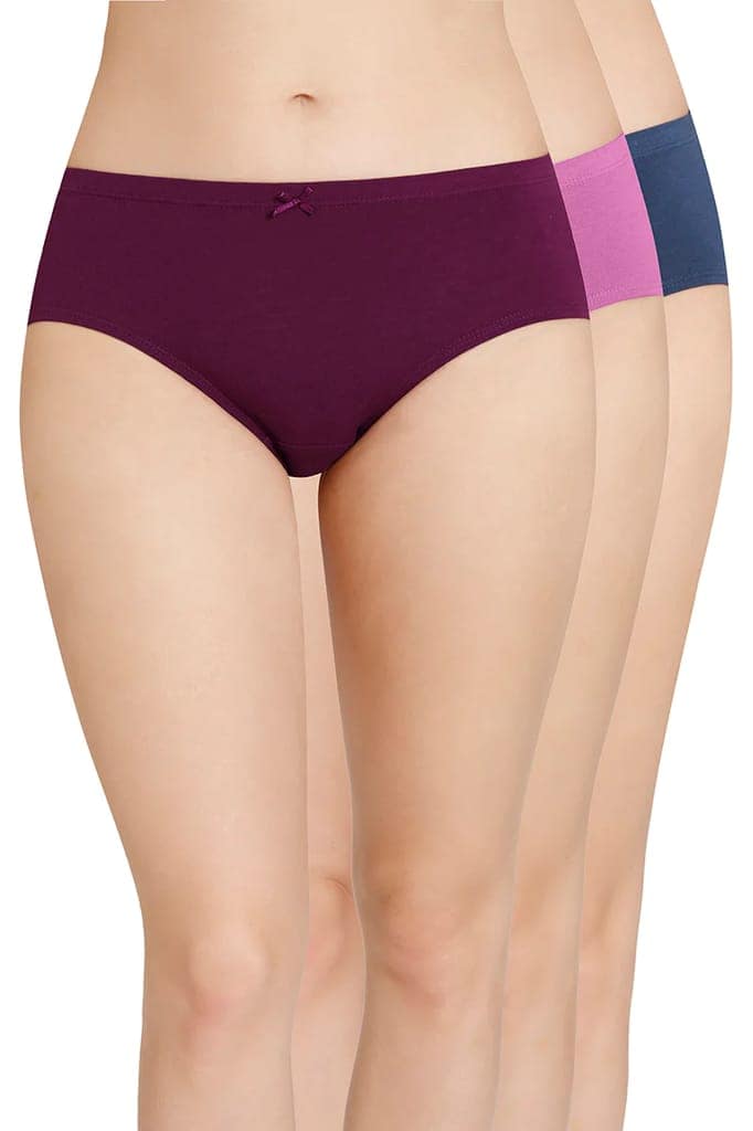 Amante Women's Hipster Plain Panties Pack of 3 view 5
