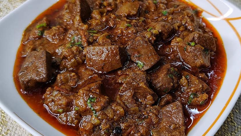 Mutton keema kaleji