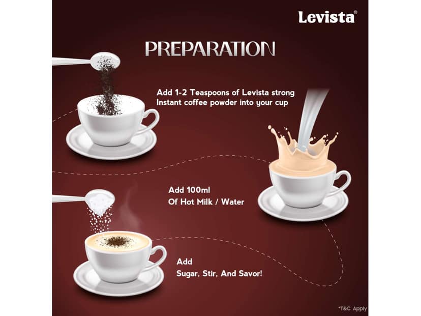 Levista Strong Instant Coffee ( Can ) - 50 Gram view 4
