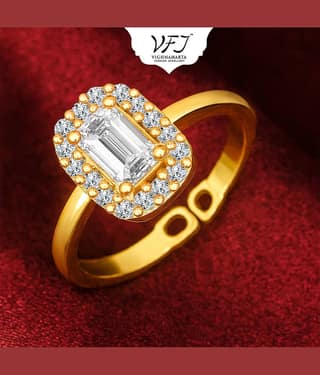 Vighnaharta White Rings ( Pack of 1 )