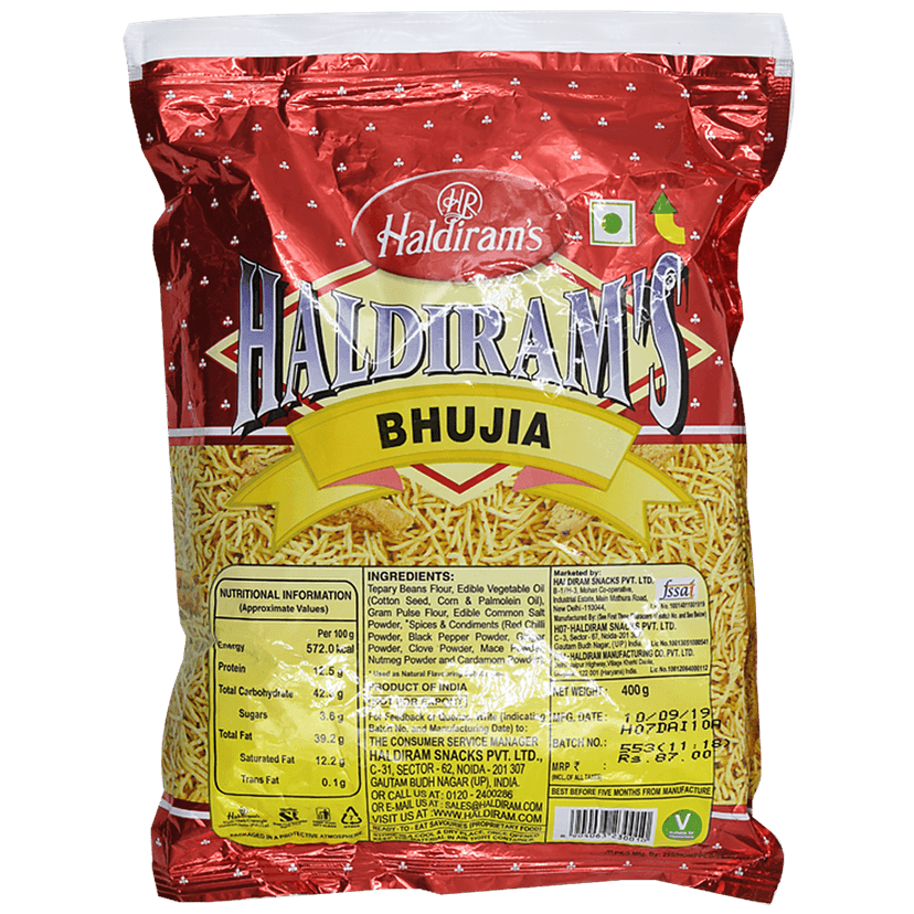 Haldiram's Bhujia Namkeen, 400 G Pouch view 2