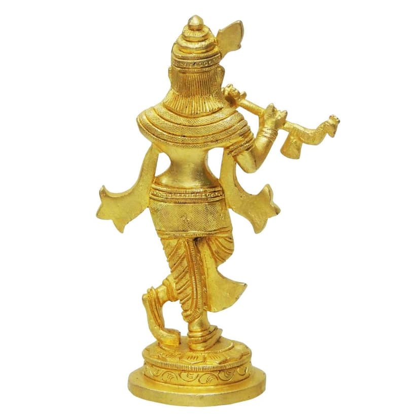 Brass Krishna Super Fine Finish Idol (BSMAS882 A) view 3