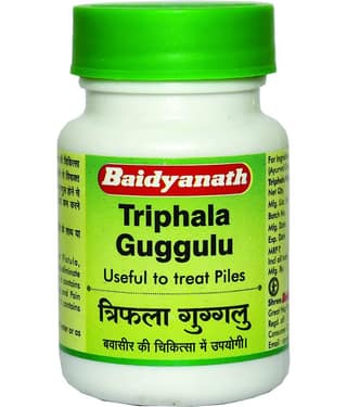 Baidyanath Triphala Guggulu, 80 Tablet (Pack of 5)