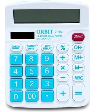 ORBIT CK - 12 Digits Basic Calculator