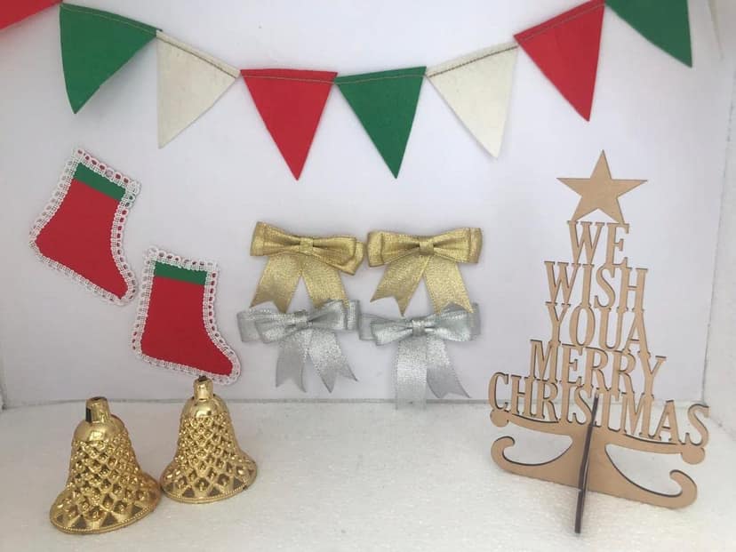 Christmas Tree Decoration Items,Christmas Ornaments,Christmas Bunting,Christmas Socks,Wooden Christmas Tree, Mod Kit,Christmas Bells