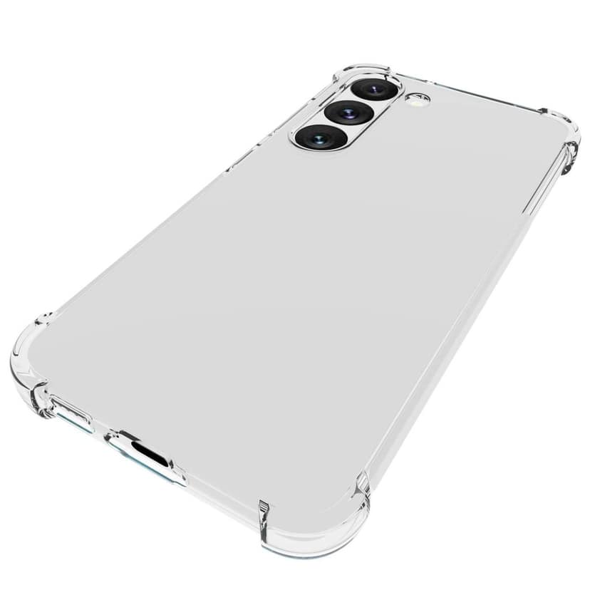 USTIYA Case for Samsung Galaxy S23 Clear TPU Four Corners Protective Cover Transparent Soft funda view 5