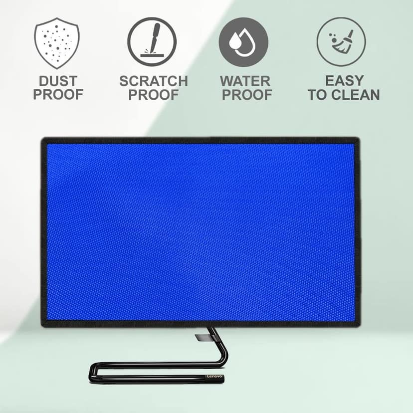 PalaP Super Premium Dust Proof Monitor Cover for HP All in ONE Desktop 21.5 inches (Bright Blue) view 6