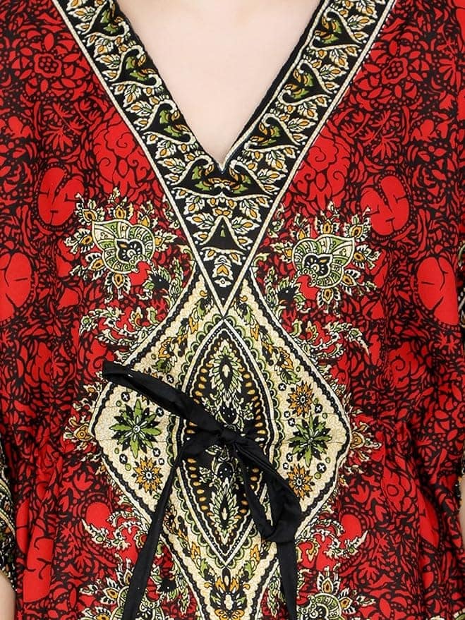Ukal Women Fashion Short Kaftan Paisley Prined Tunic Tank Top Night Kaftan view 4