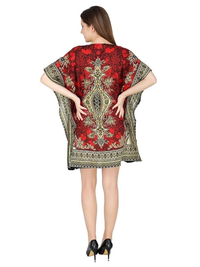 Ukal Women Fashion Short Kaftan Paisley Prined Tunic Tank Top Night Kaftan view 5