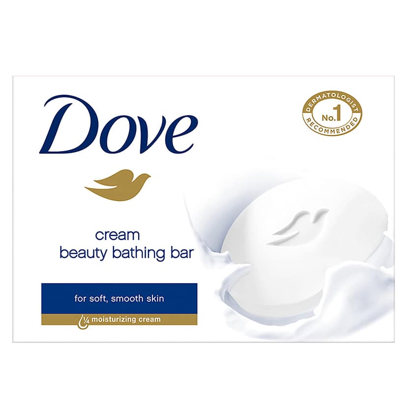 Dove Cream Beauty Bathing Bar, Has 1/4Th Moisturizing Cream, 225 G (Pack Of 3) view 2