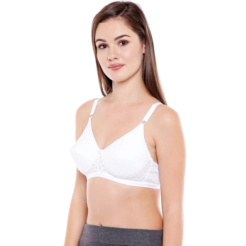 Bodycare Polycotton Padded Non wired Tshirt Bra-Pack of 3 view 3