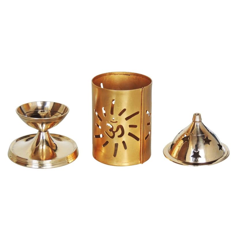 Brass & Iron Om Deepak (ZMAS540 B) view 2