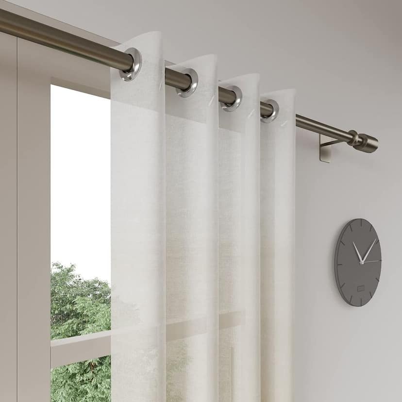 DDECOR - 100% PolyesterOmbre PatternLarge Door 9 Ft|130 CM X 270 CM| - Beige view 2