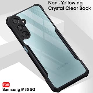 PLUGTECH Slim Shockproof Case | Matte Black Soft | Drop Protection | Precise Cutouts | Premium Mobile Cover for Samsung Galaxy A35