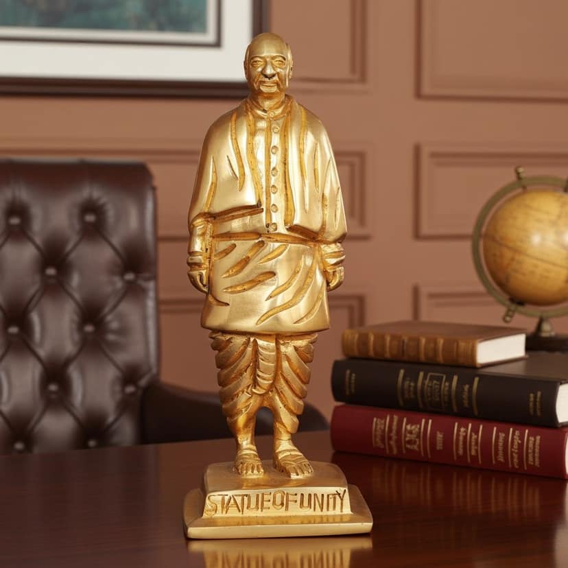 Brass Showpiece Statue Of Unity, Sardar Vallabhbhai Patel (BSMAS1023 B)