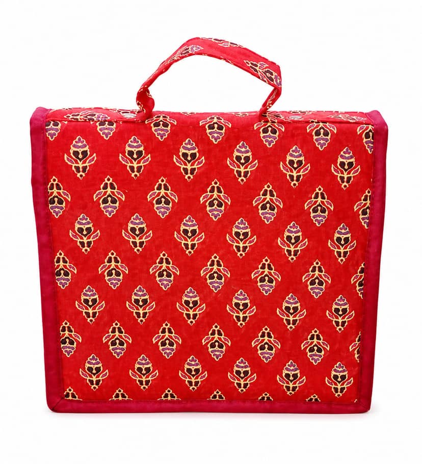 Rajasthani Handmade Cotton Handbag | Jaipuri Printed Cloth Ladies Bag | Traditional Ethnic Bag view 2