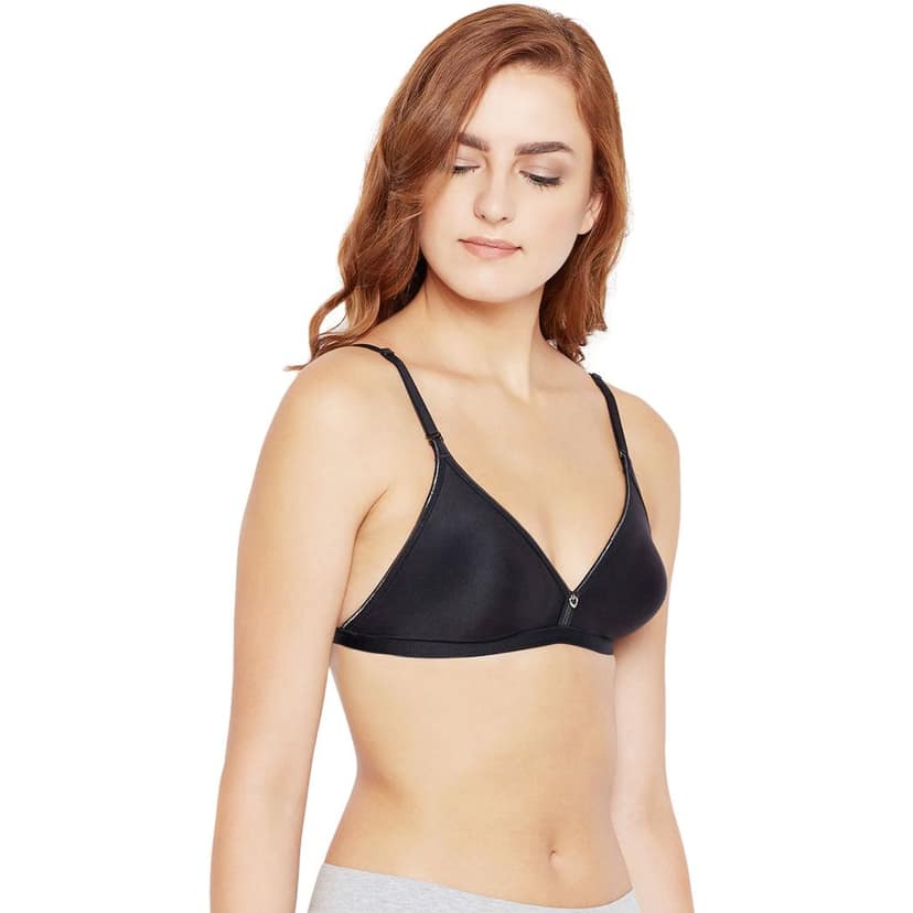 Bodycare Women Cotton Medium Coverage Non Padded Regular Bra 5580B-BLACK view 4