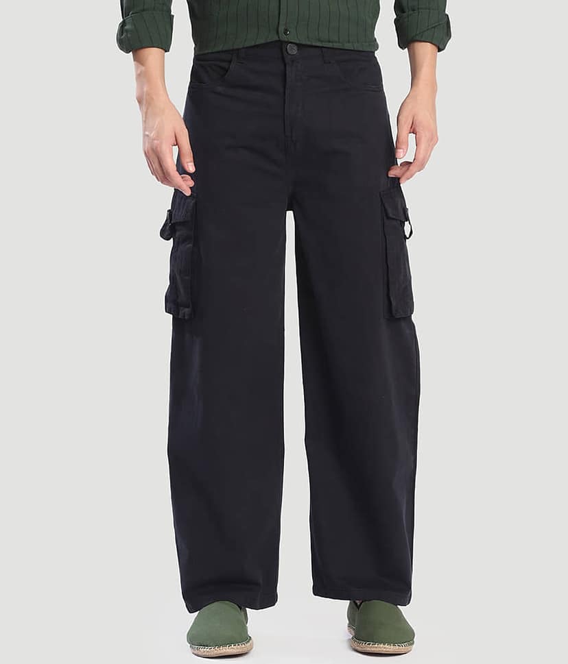Bene Kleed Baggy Men's Cargos - Black ( Pack of 1 ) view 2