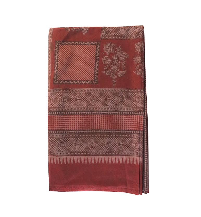 Hand Block Printed Bagh Cotton Double Bed Sheet view 4