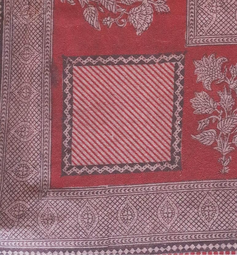 Hand Block Printed Bagh Cotton Double Bed Sheet view 6