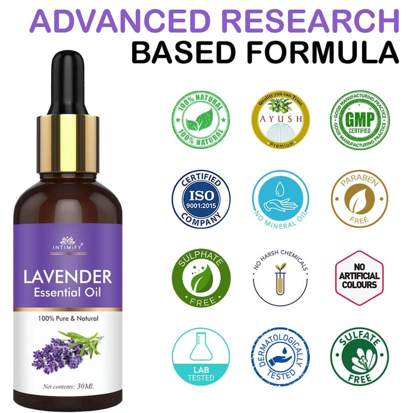 Intimify Lavender essential oil, Reduce Scars and Marks, Get Smooth and Clear Skin, Reduce Acne and Dark Spots view 6