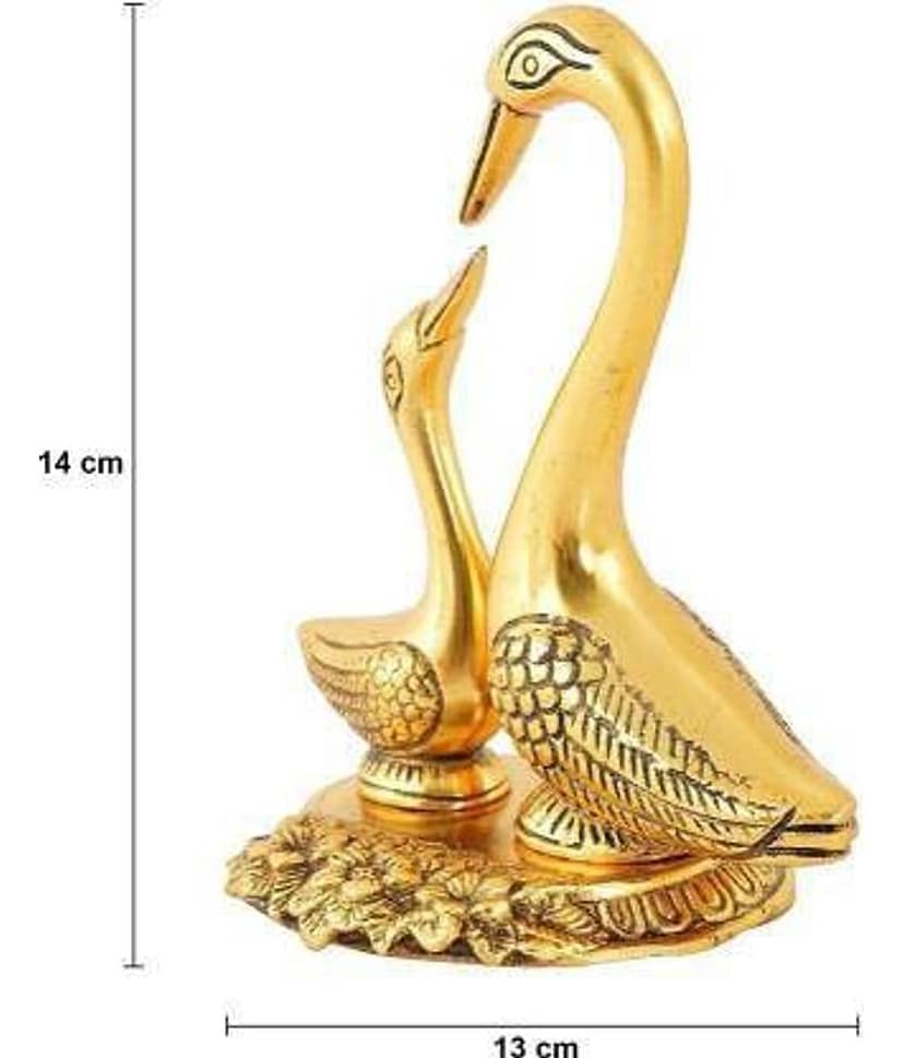 Fashion Bizz Swan Pair / Kissing Duck/Love Birds Decorative Showpiece - 14 cm view 2