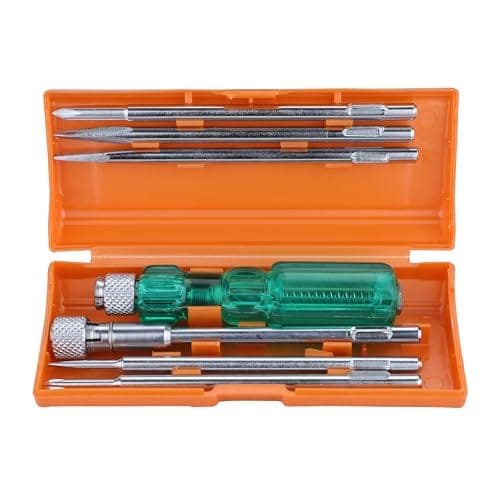 TAPARIA Screw Driver Set with Bulb - 840 (Neon, Silver and Green) view 2
