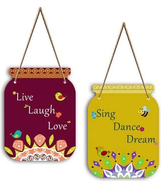Saf Wood Wall Sculpture Multi - Pack of 2