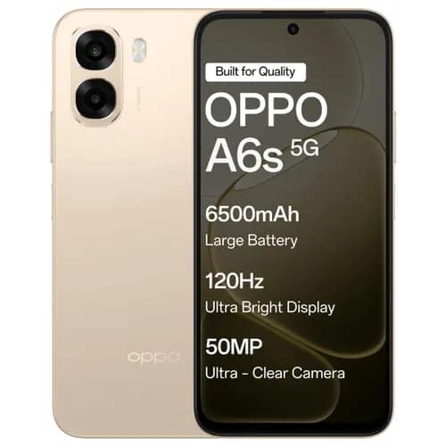 OPPO a6s 5G (Aurora Gold, 4GB RAM, 128GB Storage)