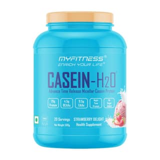 Myfitness Casein Protein Powder | Casein-H2O | 80% Protein Per Serving | 100% Micellar Casein Protein Supplement |