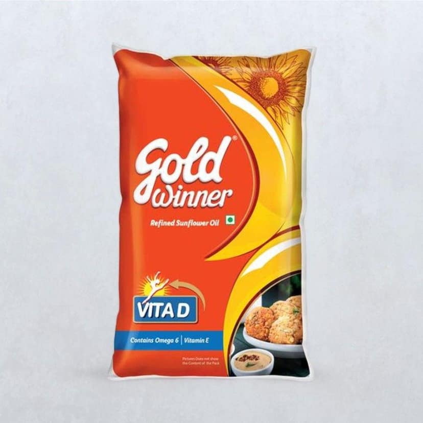 Gold Winner Refined Sunflower Oil 1 Litres