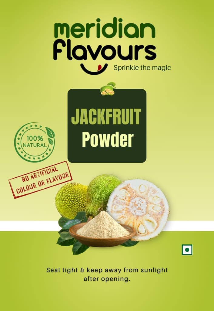 Meridian Flavours Dehydrated Raw Jackfruit Powder | Only Top Quality Jackfruit Bulbs Used | Washed and Cleaned | 100% Natural and Preservatives Free | (Raw Jackfruit Powder, 250gm/500gm) view 3