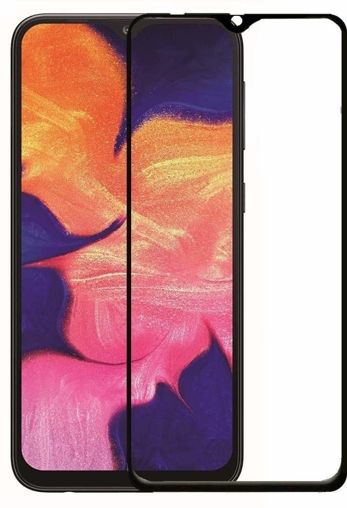 PLUGTECH Advanced Tempered Glass With Anti-Explosion 9H Hardness Edge-To-Edge Coverage Screen Guard for SAMSUNG A10S