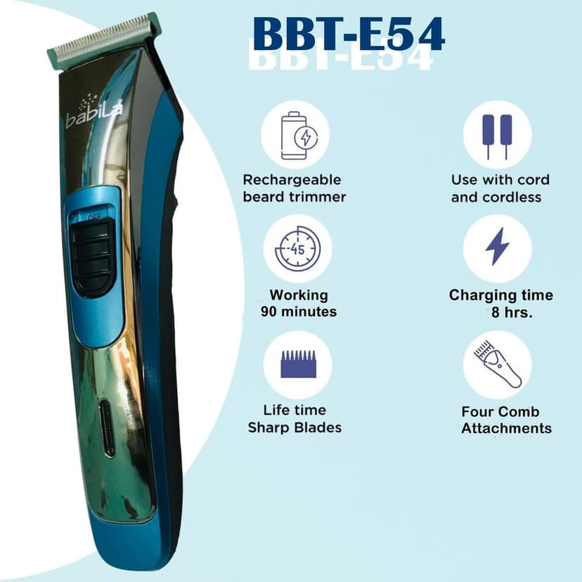Babila BASIC Beard Trimmer-BBT-E54 view 5