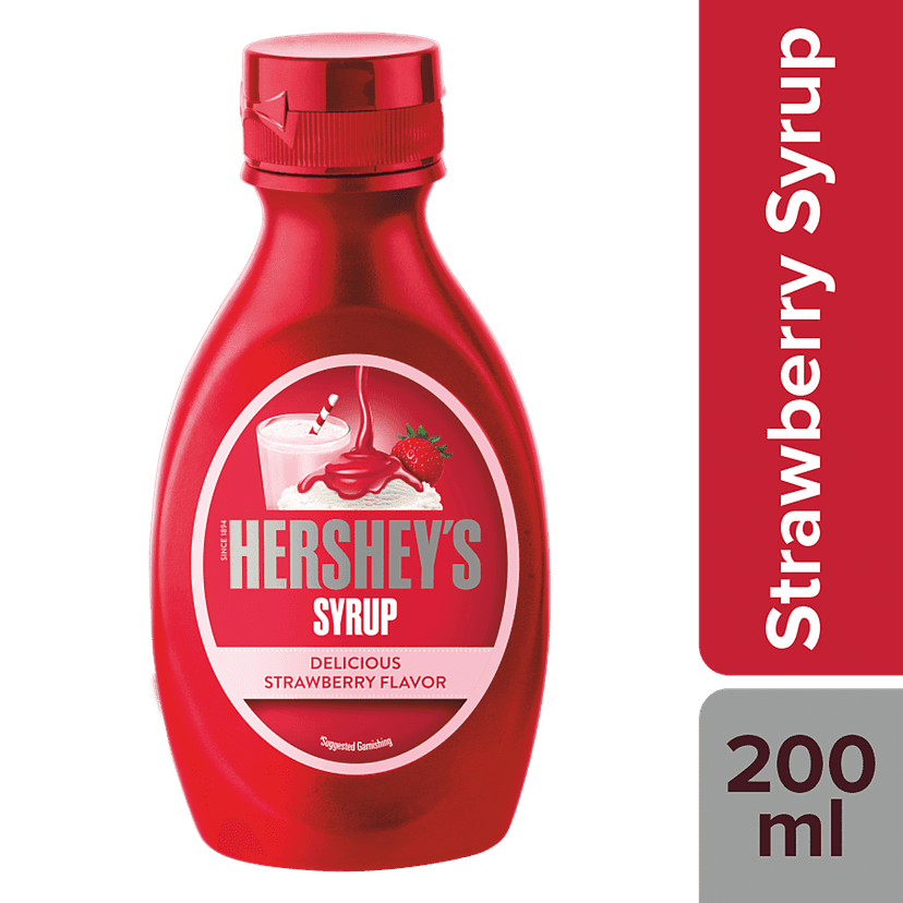 Hersheys Strawberry Syrup, 200 Ml