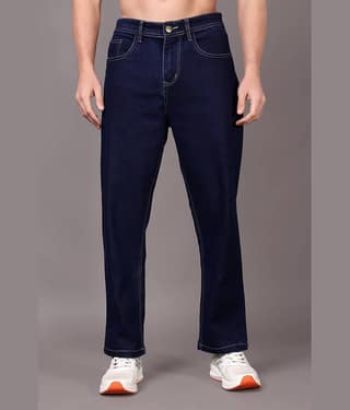 ZAYSH Basic Men's Jeans - Dark Blue ( Pack of 1 )
