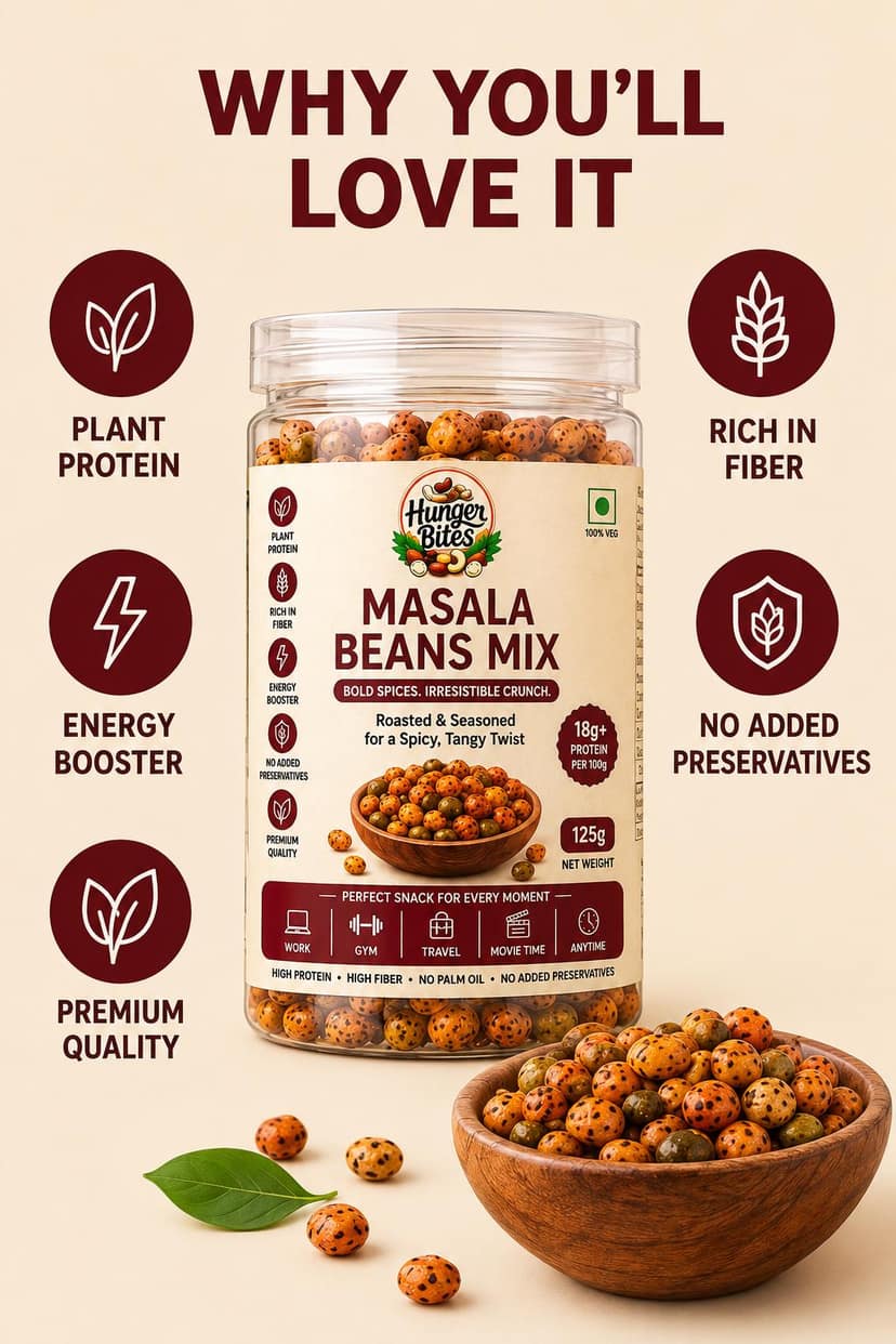 Hunger Bites Masala Beans Mix view 2