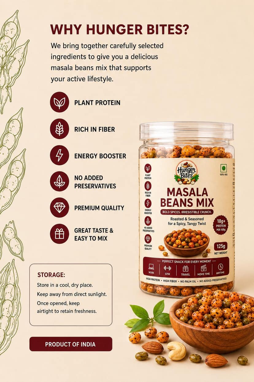 Hunger Bites Masala Beans Mix view 4