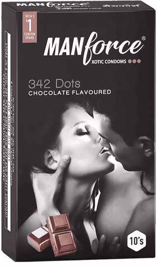 MANFORCE Chocolate flavor condom - 10 Pieces x Pack of 2 Condom (Set of 2 20 Sheets)
