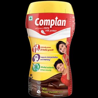 Complan Nutrition & Health Drink - Improves Concentration & Memory, Royale Chocolate Flavour, 200 G Jar