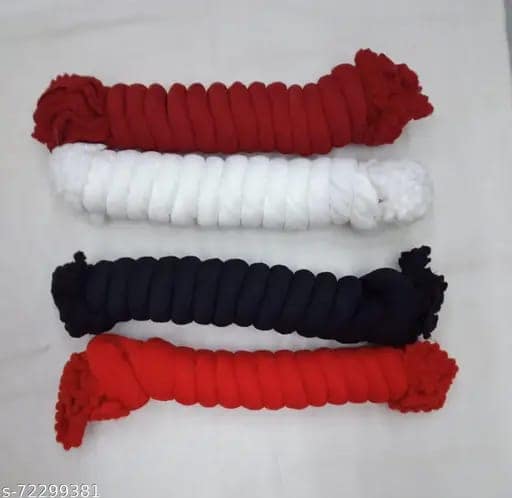Pack of 4 Multicolor Cotton Blend Dupattas view 3