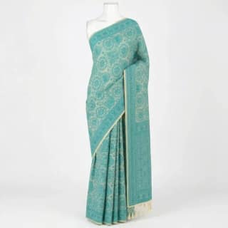 Tussar Sambalpuri Saree Geometric Floral Print – Multicolor