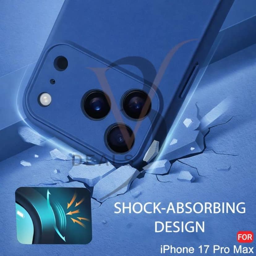 V3Deals Compatible for iPhone 17 Pro Max Case with 360° Soft Micro-Fiber Lining, Shock-Absorbing Design, Camera and Screen Protection, Anti-Skid, Dustproof, Wireless Charging Compatible view 8