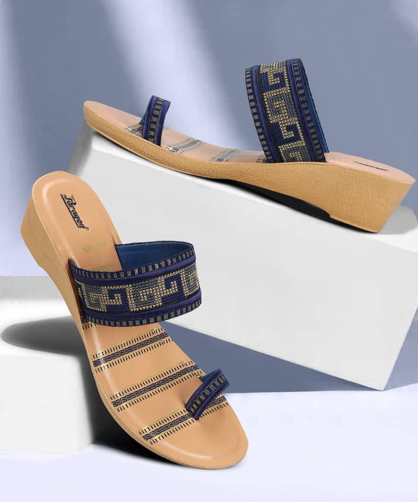 Paragon Women's Trendy Wedge Heel Sandals with Cushioned Sole and Sturdy Construction for Everyday Use