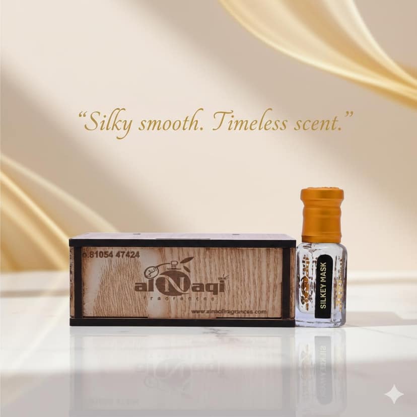 alNaqi Silkey Mask 6ml - Pure Silk-Musk-Attar, Long Lasting Unisex Fragrance, Alcohol Free Silky-Musk-Oil, Premium Concentrated-Itra view 3