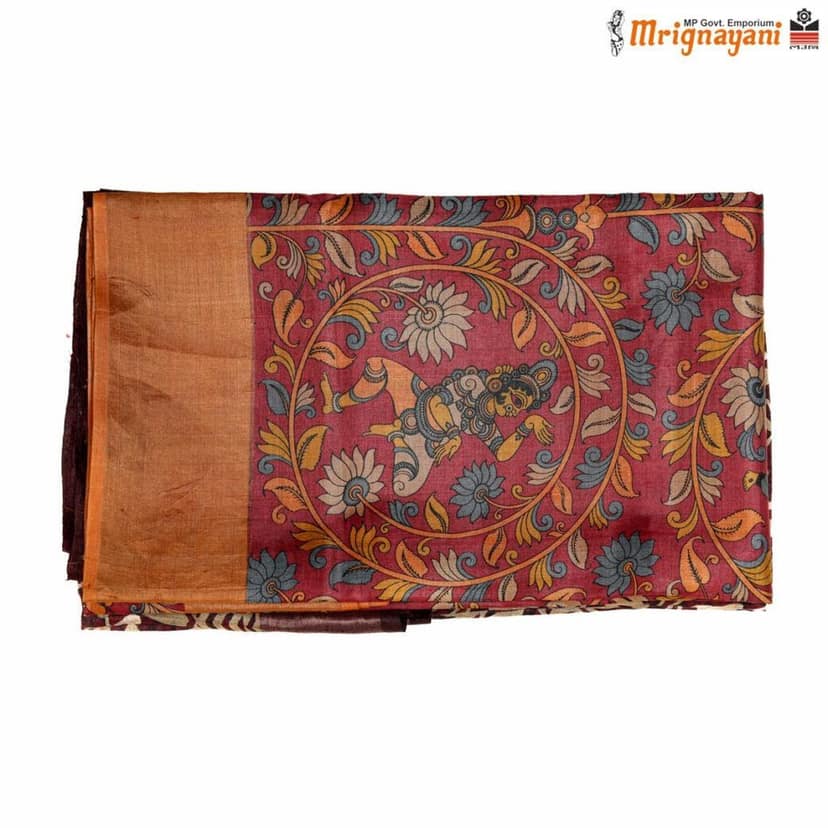 HANDLOOM KOSA SAREE WITH BLOUSE (SKU - 3H0202120622, SAREE - 1182) view 5